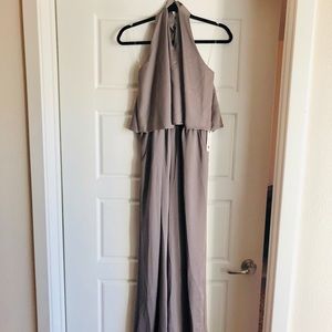 Red Dress Boutique Taupe Jumpsuit NWT